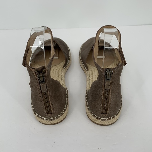 Eileen Fisher Lala Espadrille sandal shoe bronze leather ankle strap flat 8.5 - Picture 5 of 6